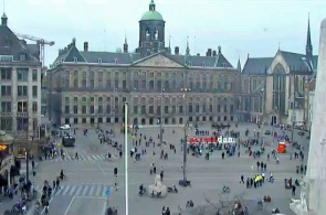 Plaza Dam - Amsterdam. Webcam panorámica