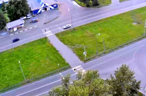 Cruce de la autopista Chernoistochinskoe y la calle Druzhinina. Cámaras web Nizhny Tagil
