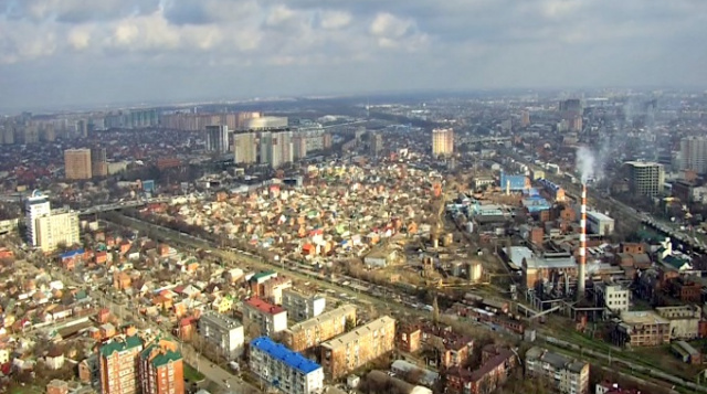 Webcam panorámica de Krasnodar. Dirección este.