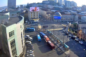 Plaza Semenovskaya. Webcam de Vladivostok en línea