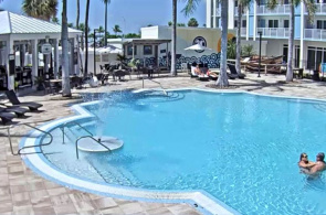 Piscina del hotel 24 North Hotel Key West. Webcams de Key West en línea