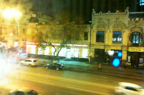 Street Bolshaya Sadovaya en la webcam de Rostov-on-Don en línea