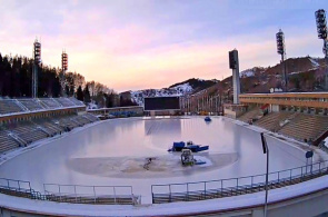 Pista de patinaje Medeo. Webcams Almaty en línea