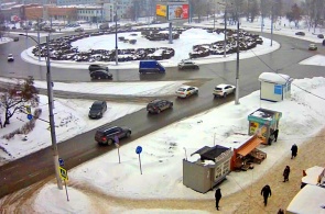 Cruce de la Avenida Lenin - Bulevar de los Constructores. Cámaras web Kémerovo