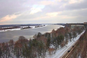 Vista del Volga. Cámaras web Dubná