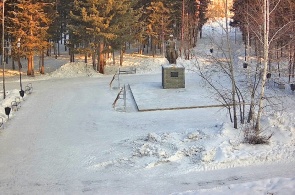Parque de la Victoria. Monumento a los Soldados. Webcams de Ust-Ilimsk
