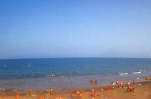 Playa central de El Médano. Webcams Tenerife en línea