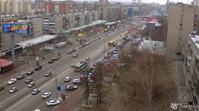 Metro Gagarinskaya. Webcam de Red Avenue en línea