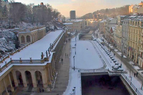Mlyn columnata. Webcam de Karlovy Vary en línea