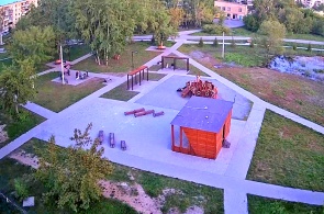 Plaza de la ciudad en Zauralsky. Cámaras web Yemanzhelinsk