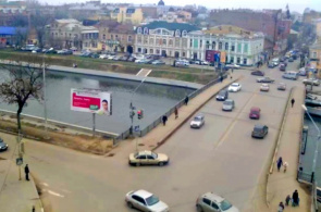 Puente Sapozhnikovsky (anteriormente Spassky). Webcam de Astrakhan en línea