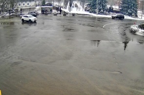Plaza del General Kuznetsov. Ángulo 3. Webcams de Yakhroma en línea