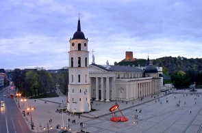 Plaza de la Catedral. Cámaras web Vilna