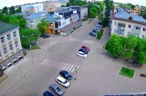 calle cruce de caminos Batyushkova - Blagoveshchenskaya. Webcams Vólogda