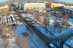 Plaza en la calle Muravyova. Webcams Irkutsk en línea