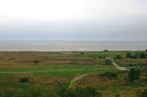 Vista de la bahía de Pärnu, transmisión en línea desde el Hotel Strand