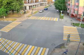 Cruce de calles Yakhontova - Vvedenskaya. Cámaras web Riazán