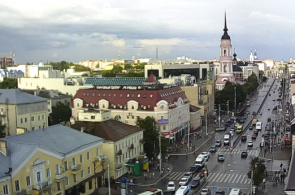 Centro de Kaluga. Webcam de la calle Kirova en línea