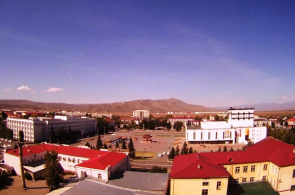 Plaza Arata. La plaza central de la ciudad de Kyzyl.