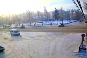 Plaza soviética. Webcams Kostroma en línea