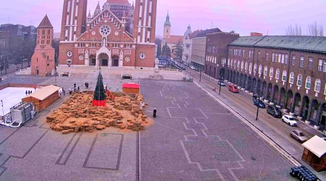 Plaza de la catedral. Webcams Szeged en línea