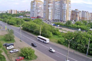 Calle Dianova. Webcam de Omsk en línea
