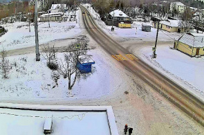 Cruce de calles Gorky - Kalinin. Webcams Pitkyaranta en línea