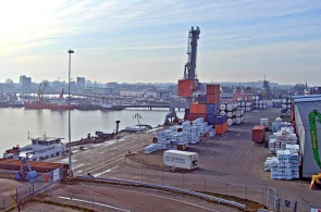Puerto de Delfzale. Webcams de Groningen en línea