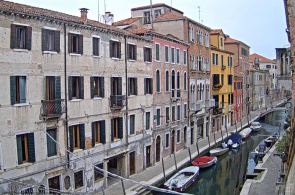 Vista al canal desde el Hotel Pausania. Webcams en Venecia en línea