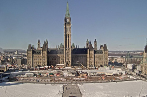 Colina parlamentaria. Webcams de Ottawa en línea
