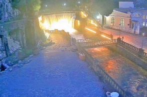 Vista de la cascada. Webcams Nuevo Athos