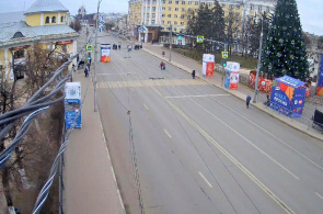 Catedral de la calle. Emitida en dirección al Kremlin de Riazán. Webcams Ryazan en línea