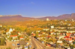 Panorama de la ciudad. Cámaras web Alushta