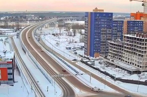 Puente sobre el Volga. Cámaras web Dubná