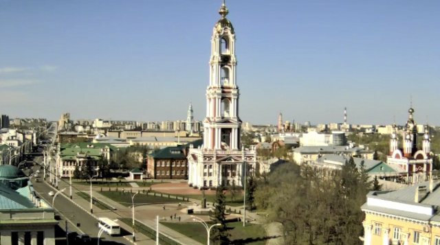 La plaza lleva el nombre de Zoe Kosmodemyanskoy. Cámara web Tambov en línea