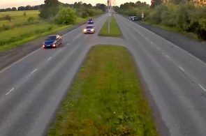 Autopista Ilyinskoe (hacia el centro). Webcams de Novokuznetsk