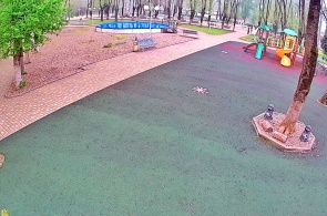 Parque Yunost. Perspectiva 3. Cámaras web en línea de Apsheronsk.