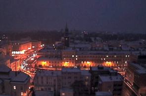 Panorama de la ciudad. Webcam en línea Pardubice