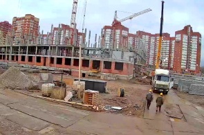 La construcción de la escuela en kholmogorsk, 2J. webcam Perm