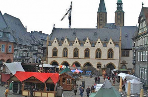 Plaza del Mercado y Ayuntamiento. Webcams de Goslar en línea
