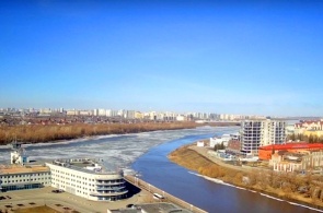 Los ríos Irtysh y Om. cámaras web en omsk