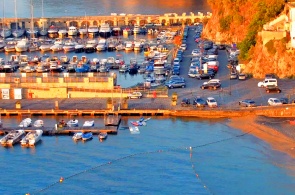 Webcam panorámica en la playa de Cetara. Webcams Salerno en línea