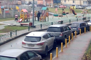Blagoveshchenskaya Street, 5 (vista del patio) Mytishchi webcam en línea