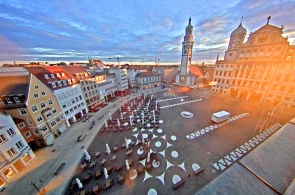 Plaza del Ayuntamiento. Cámaras web en vivo Augsburgo en línea