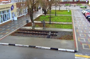 Monumento a los Trabajadores Ferroviarios. Cámaras web en Tijoretsk