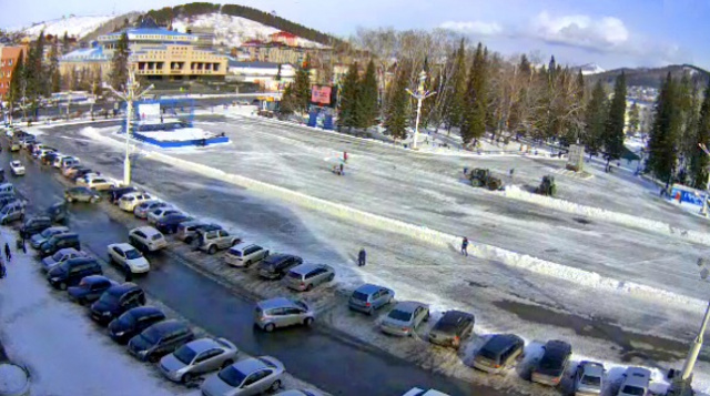 Plaza Lenin. Webcam Gorno-Altaisk en línea