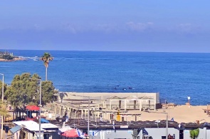 Playa Bat Galim. Ángulo 2. Cámaras web de Haifa en línea