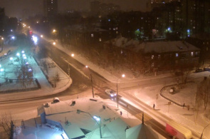 Encrucijada st. Patsayeva Ave. - Webcam de Likhachevskoye Shosse en línea