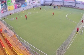 Club deportivo "TEMP". Estadio de fútbol, ​​vista de la mitad izquierda del campo.