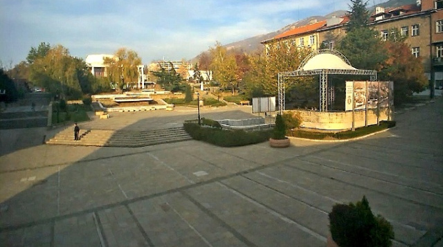 La plaza central de Karlovo